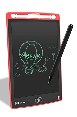Dijital Kalemli Yazı Çizim Tahtası Grafik Eğitim Tableti Yazı Çizim Tableti Lcd 8,5 Inç Kırmızı